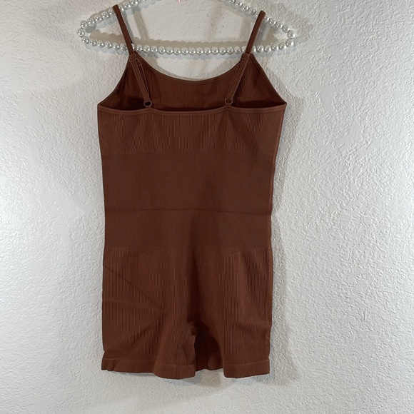 OQQ Women’s Yoga Exercise Romper Spaghetti Strap Sleeveless Brown Size XL NEW XL - Picture 6 of 11